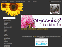 Tablet Screenshot of bloembinderijdiane.nl